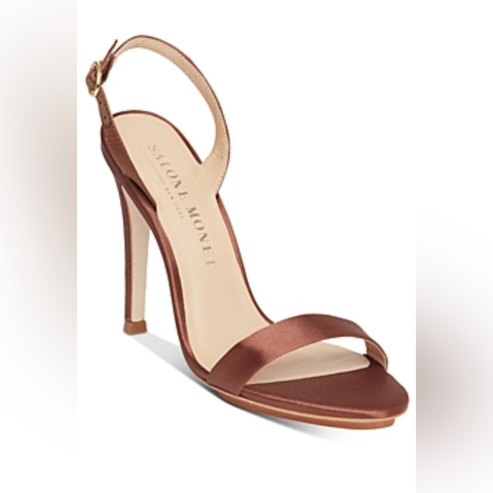 Salone Monet Brown Heels with Stiletto Slingback
